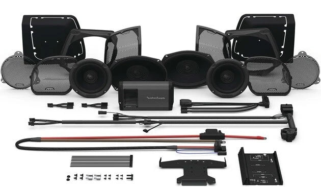 Rockford Fosgate M5 Audio Kit for Harley Touring 2014–2023 | Plug & Play 800W Amp + 6x9 + 6.5" Speakers